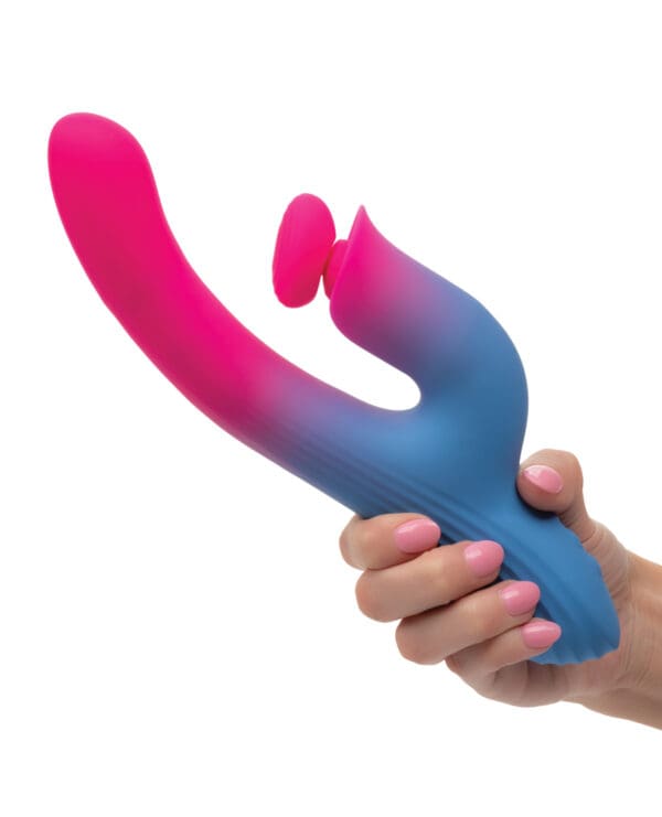 Elation Thrusting Dual Vibrator - Blue/Pink - Image 5