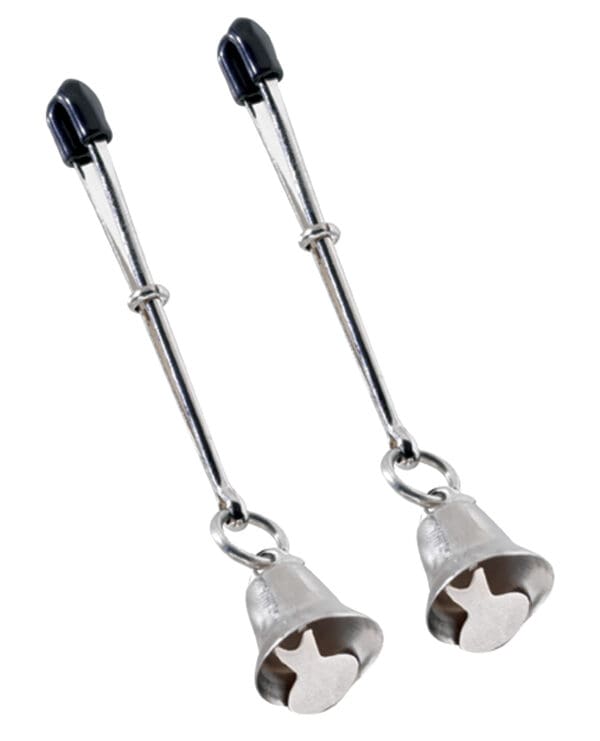 Spartacus Adjustable Tweezer Nipple Clamps w/Bells - Image 2