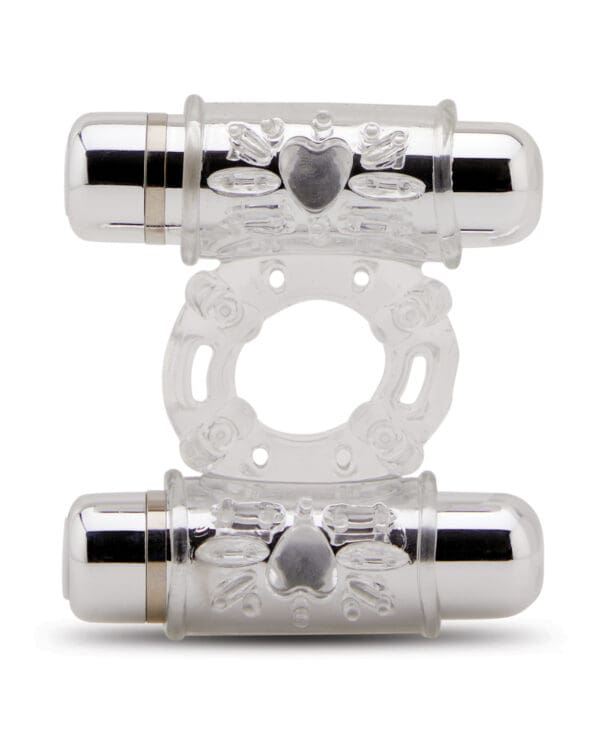 Nu Sensuelle Double Action Cockring 2x7 Function - Clear - Image 2