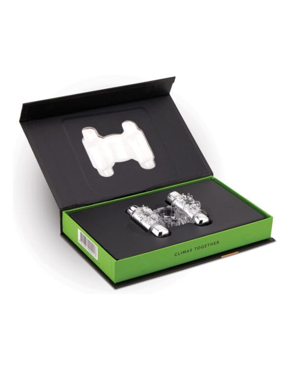 Nu Sensuelle Double Action Cockring 2x7 Function - Clear - Image 4