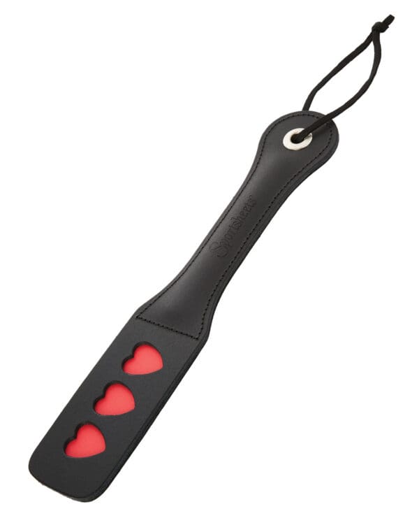 Sportsheets 12" Leather Heart Impression Paddle - Image 3