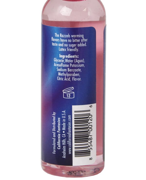 Razzels Warming Lubricant - 2.5 oz Wild Watermelon - Image 2