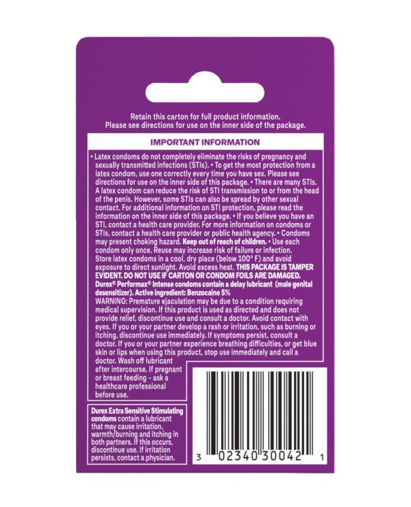 Durex Condom Pleasure Pack - Box of 3 - Image 3