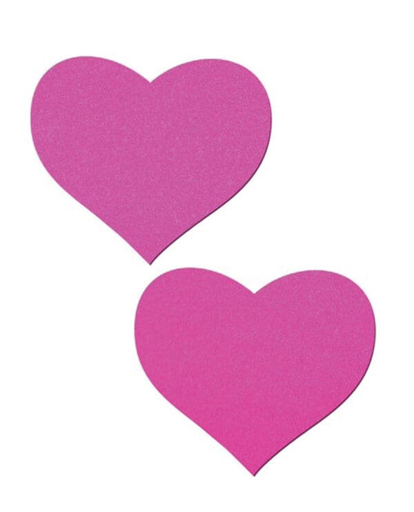 Pastease Basic Heart Black Light Reactive - Neon Pink O/S - Image 2