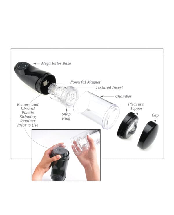PDX Extreme Mega Bator Rechargeable Strokers - Pussy - Image 5