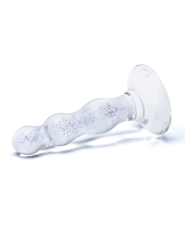 Glas Triple Play Beaded Butt Plug - Clear - Image 3