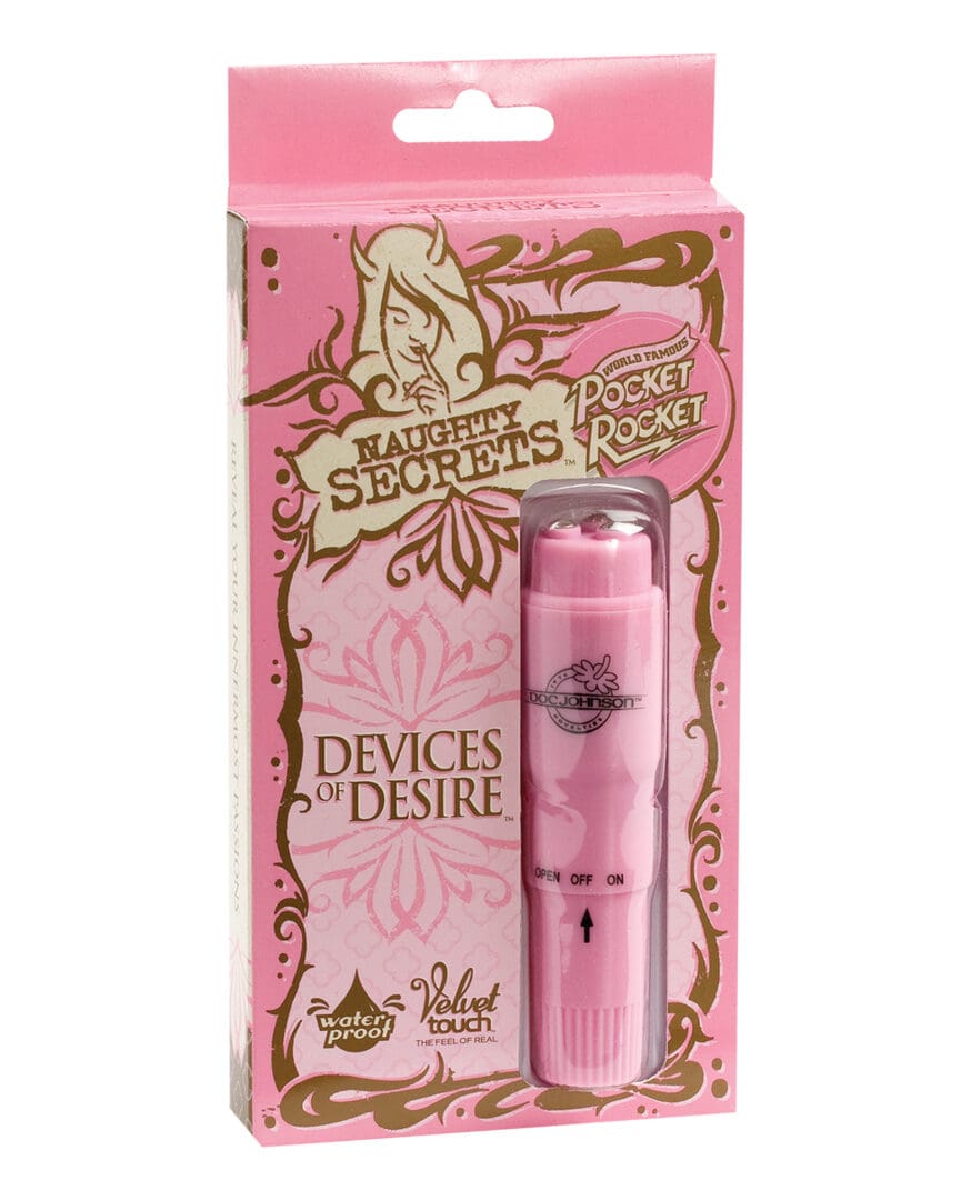Naughty Secrets Devices of Desire Pocket Rocket - Pink