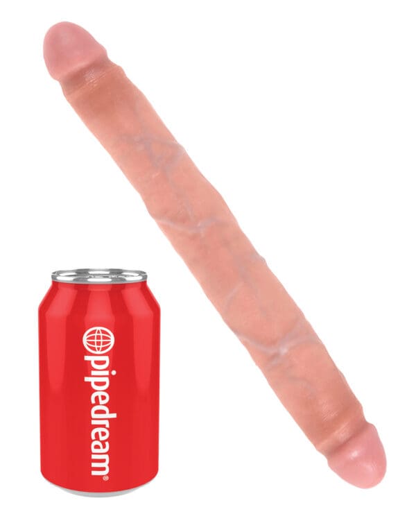 King Cock 12" Slim Double - Flesh - Image 3