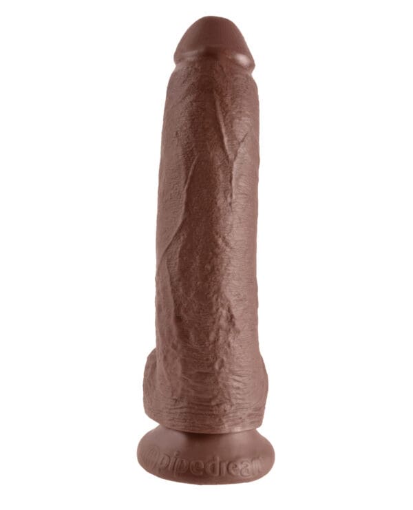 King Cock 9" Cock w/Balls - Brown - Image 2