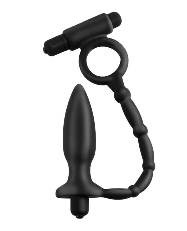 Anal Fantasy Collection Ass Kicker w/Cockring - Black - Image 2