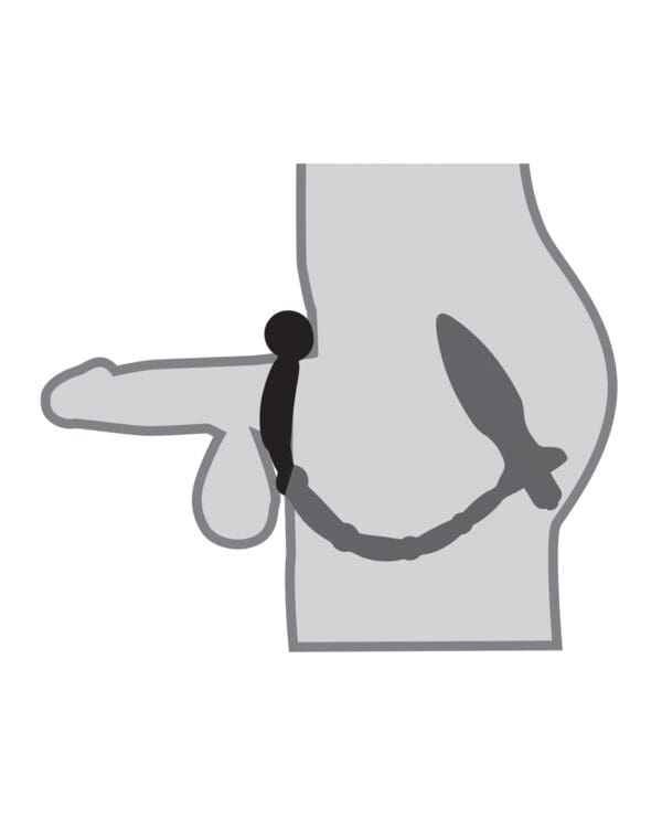 Anal Fantasy Collection Ass Kicker w/Cockring - Black - Image 3