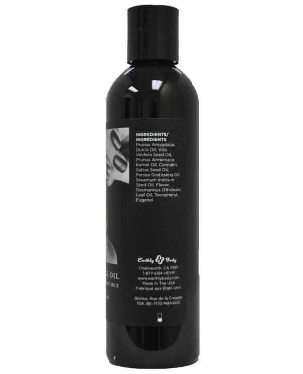 Earthly Body Edible Massage Oil - 8 oz Cherry - Image 2