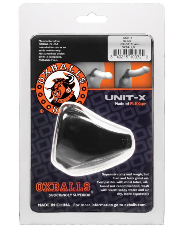 Oxballs Unit X Cock Sling - Black - Image 3