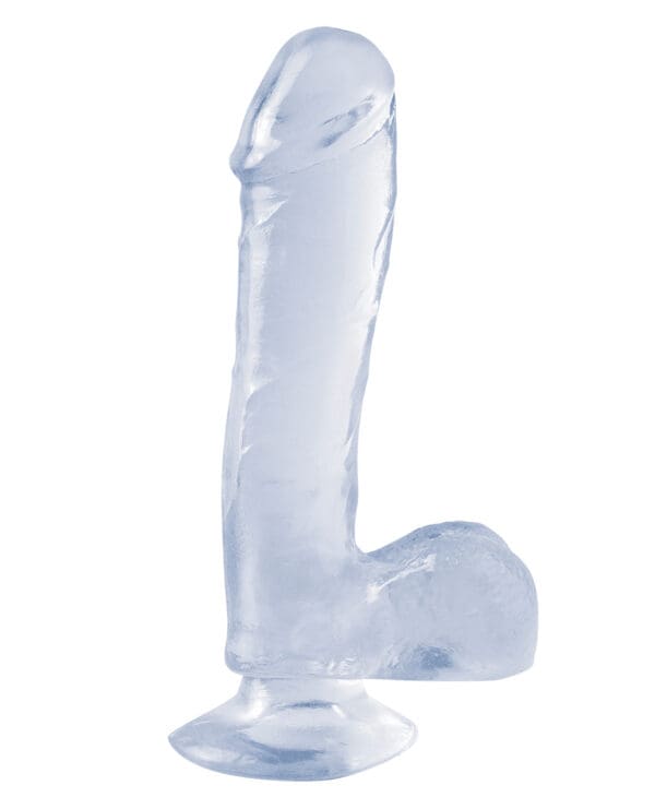 Basix Rubber Works 7.5" Dong w/Suction Cup - Clear - Image 2