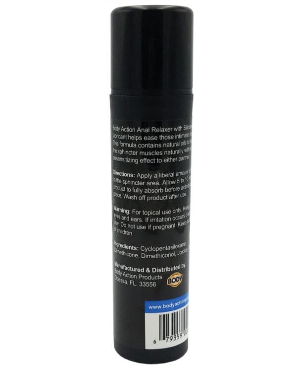 Body Action Anal Relaxer - 1.7 oz  Pump Bottle - Image 2