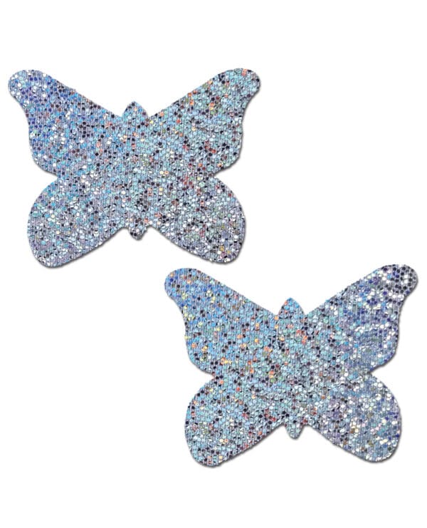 Pastease Premium  Glitter Butterfly - Silver O/S - Image 2