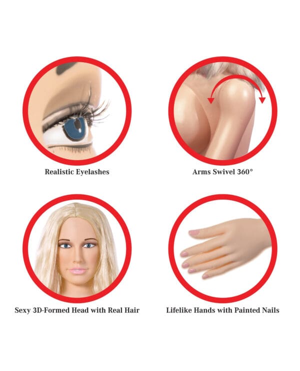 PDX Extreme Life Size Inflatable Love Doll - Hanna Harper - Image 3