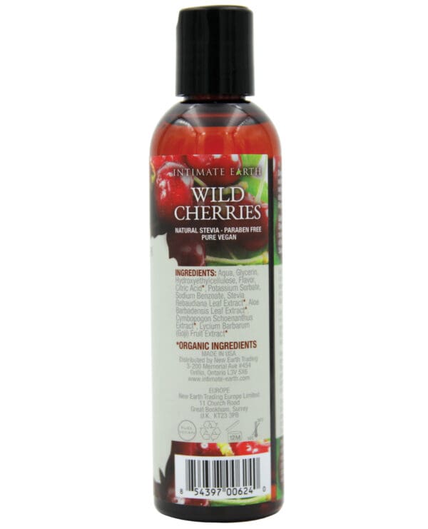 Intimate Earth Lubricant - 120 ml Wild Cherries - Image 2