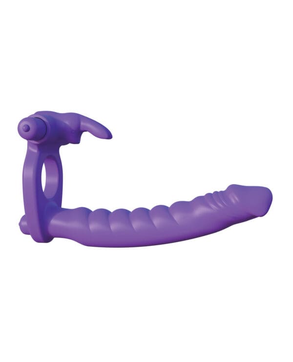 Fantasy C-Ringz Silicone Double Pene Rabbit - Purple - Image 2
