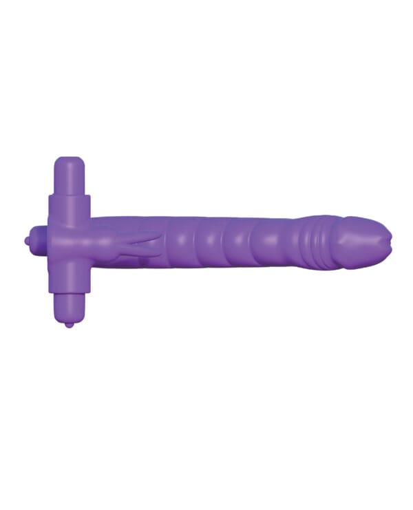 Fantasy C-Ringz Silicone Double Pene Rabbit - Purple - Image 4