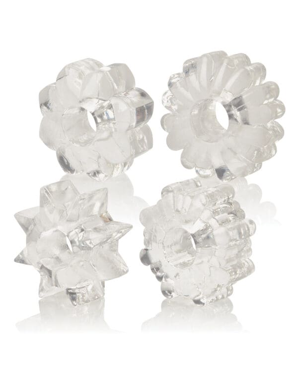 Basic Essentials Rings - Clear Set of 4 - Image 3