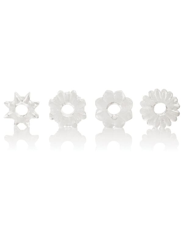 Basic Essentials Rings - Clear Set of 4 - Image 4