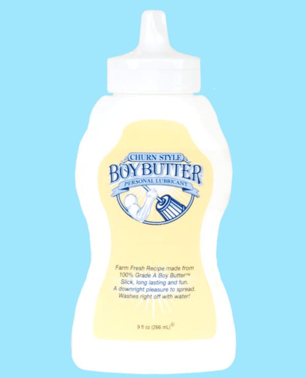 Boy Butter Churn Style - 9 oz Squeeze Bottle - Image 2
