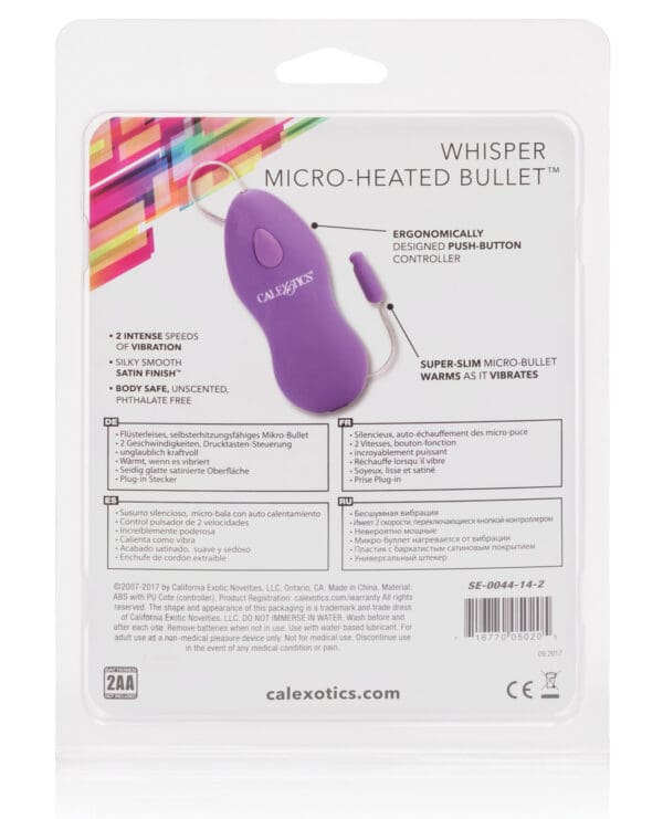 Whisper Micro Heated Bullet - Purple - Image 2