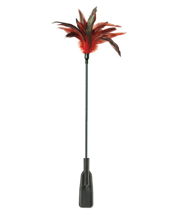 Sex & Mischief Feather Slapper - Red/Black Feathers - Image 2
