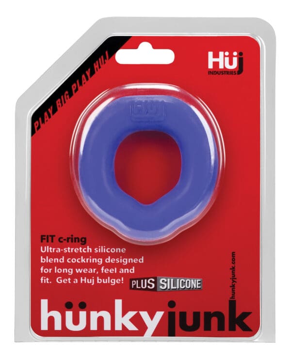 Hunky Junk Fit Ergo C-Ring - Cobalt - Image 4