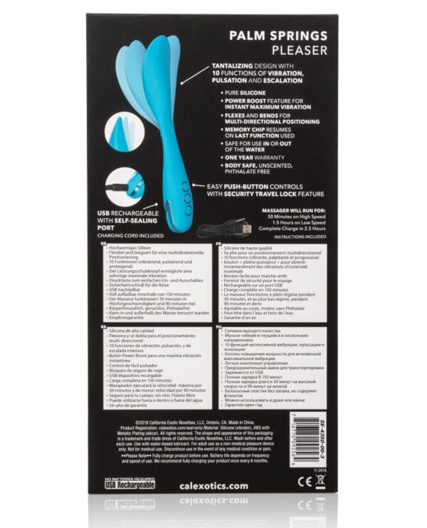 California Dreaming Palm Springs Pleaser - Blue - Image 2