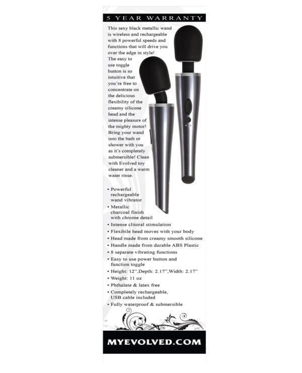 Evolved Mighty Metallic Wand - Gray/Black - Image 2