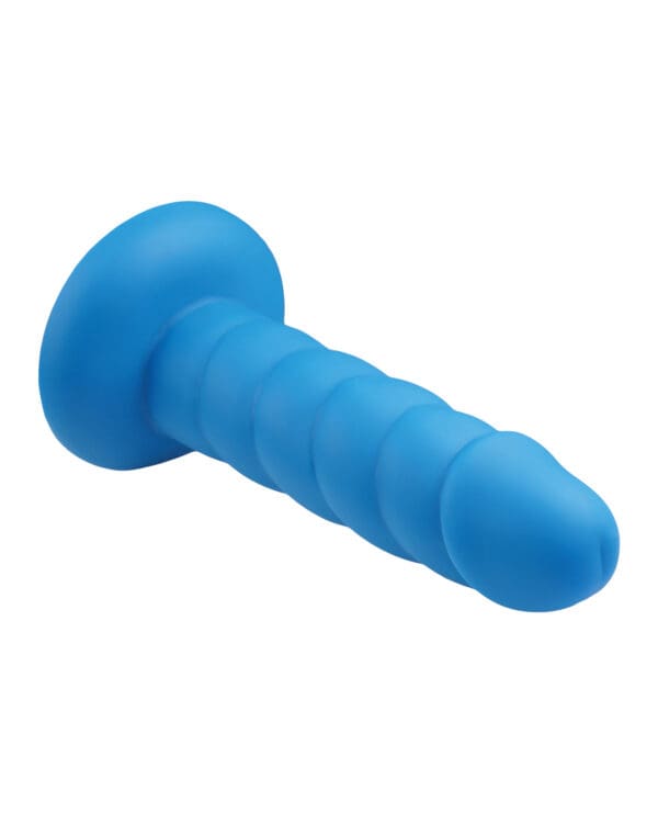 Rock Candy Suga Daddy 5.5" Silicone Dildo - Blue - Image 2