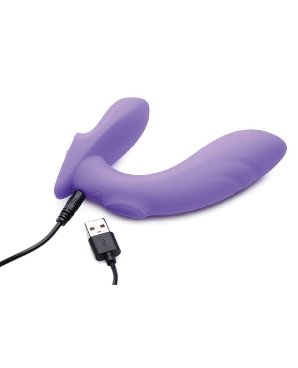Inmi 10x G-Tap Tapping Silicone G Spot Vibrator - Purple - Image 4