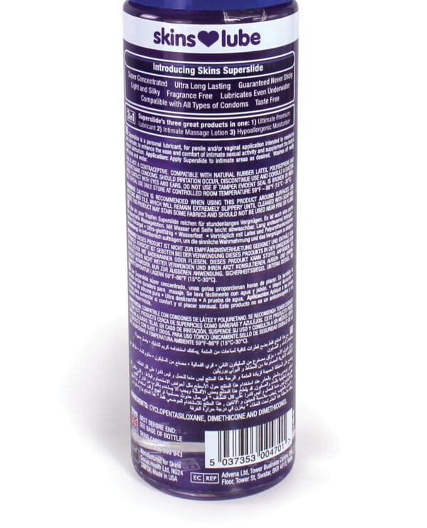 Skins Superslide Silicone Based Lubricant - 4.4 oz - Image 2