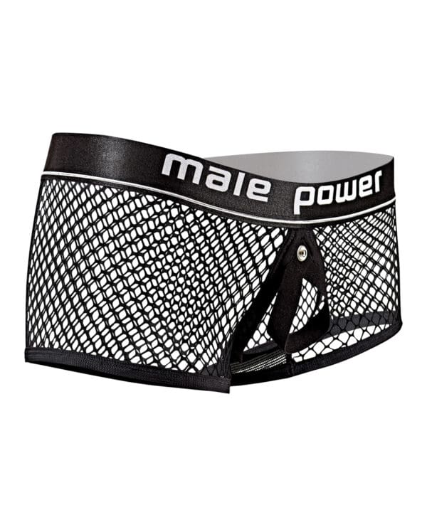 Cock Pit Fishnet Mini Cock Ring Short Black SM - Image 5
