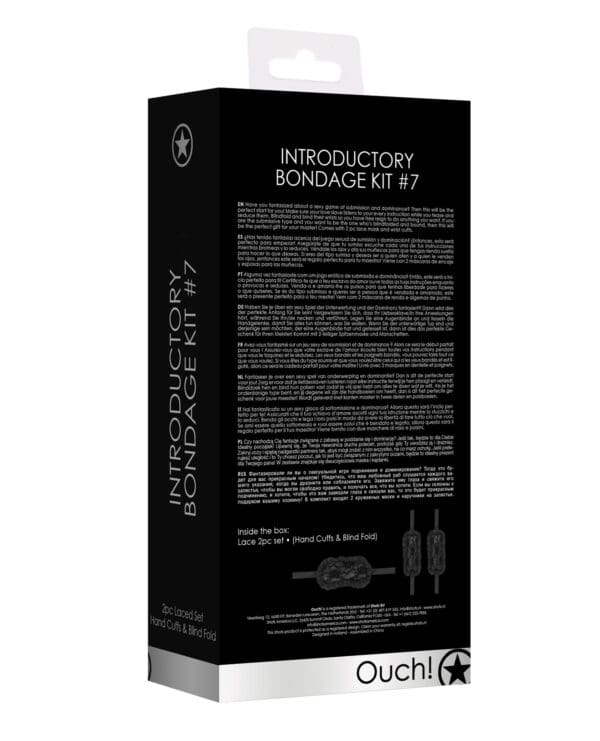 Shots Ouch Introductory Bondage Kit #7 - Black - Image 2