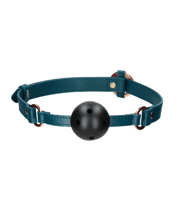 Shots Ouch Halo Breathable Ball Gag - Green - Image 3