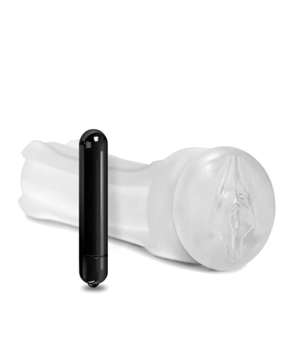 Shower Stroker Vibrating Pussy - Clear - Image 3