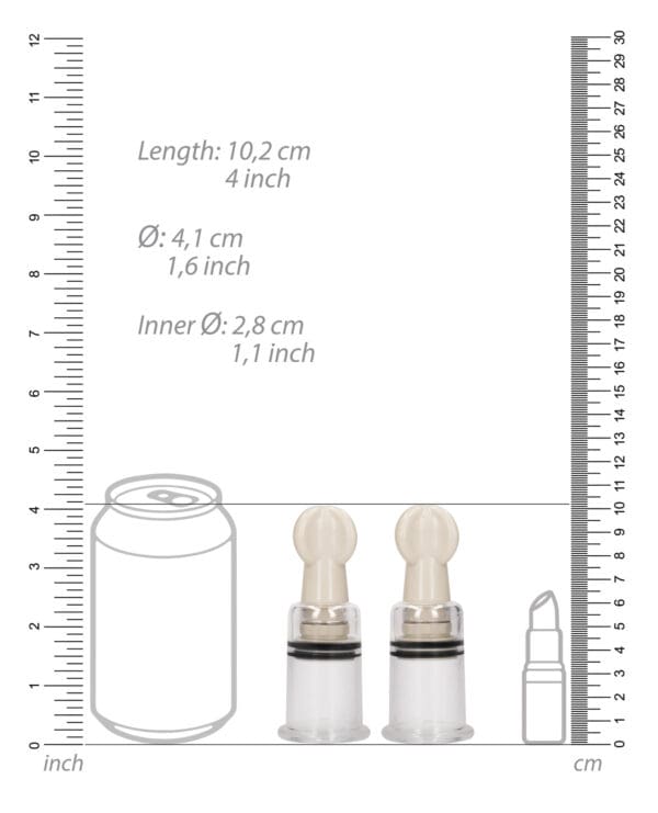 Shots Pumped Nipple Suction Set - Medium Clear - Image 5