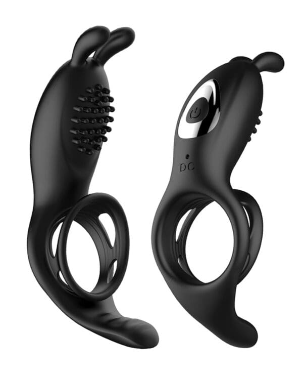 Bliss Hummingbird Vibrating Cock Ring - Black - Image 2