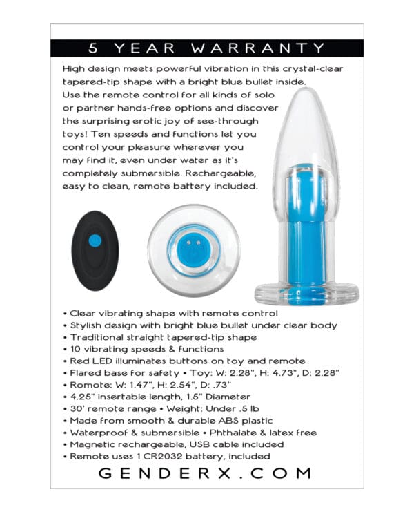 Gender X Electric Blue - Clear/Blue - Image 2