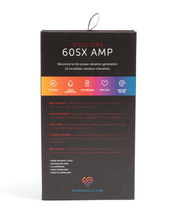 Nu Sensuelle 60SX AMP Silicone Bullet - Coral - Image 2