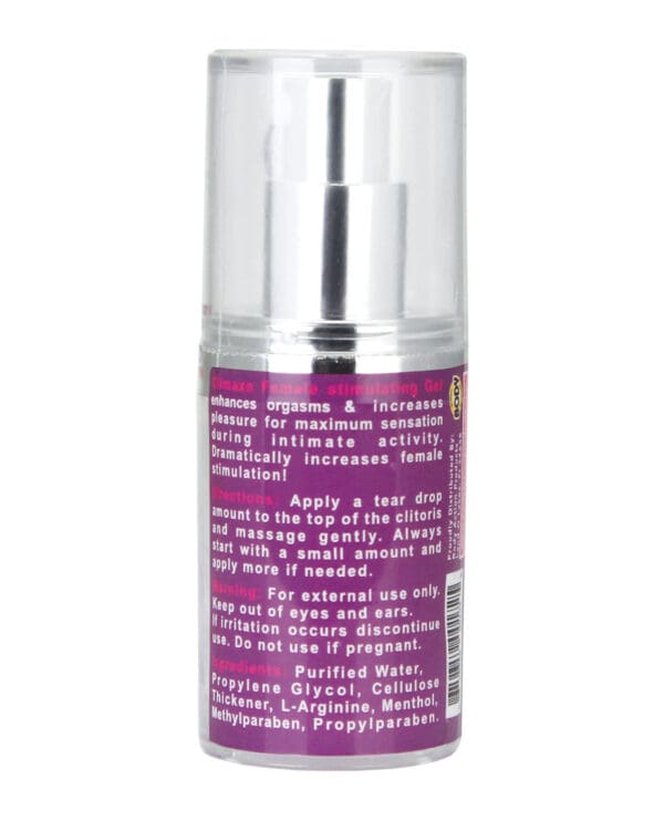 Climaxa Stimulating Gel - .5 oz Pump Bottle - Image 2