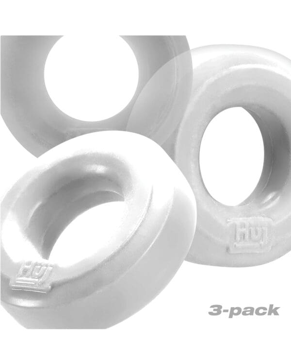 Hunky Junk C-Ring Multi Pack - White Ice Pack of 3 - Image 2