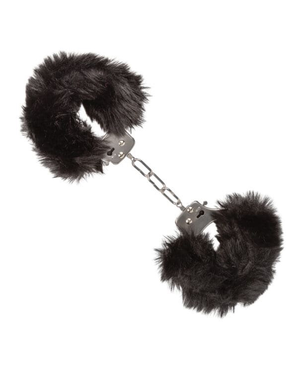 Ultra Fluffy Furry Cuffs - Black - Image 3