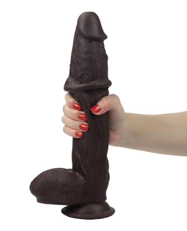Get Lucky 12" Real Skin Series - Dark Brown - Image 3