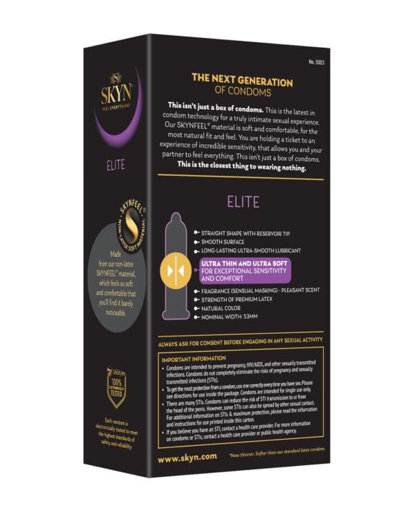 Lifestyles SKYN Elite Ultra Thin Condoms - Pack of 12 - Image 2