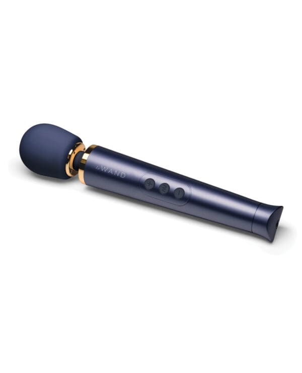 Le Wand Petite Rechargeable Vibrating Massager - Navy - Image 2