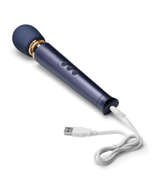 Le Wand Petite Rechargeable Vibrating Massager - Navy - Image 3